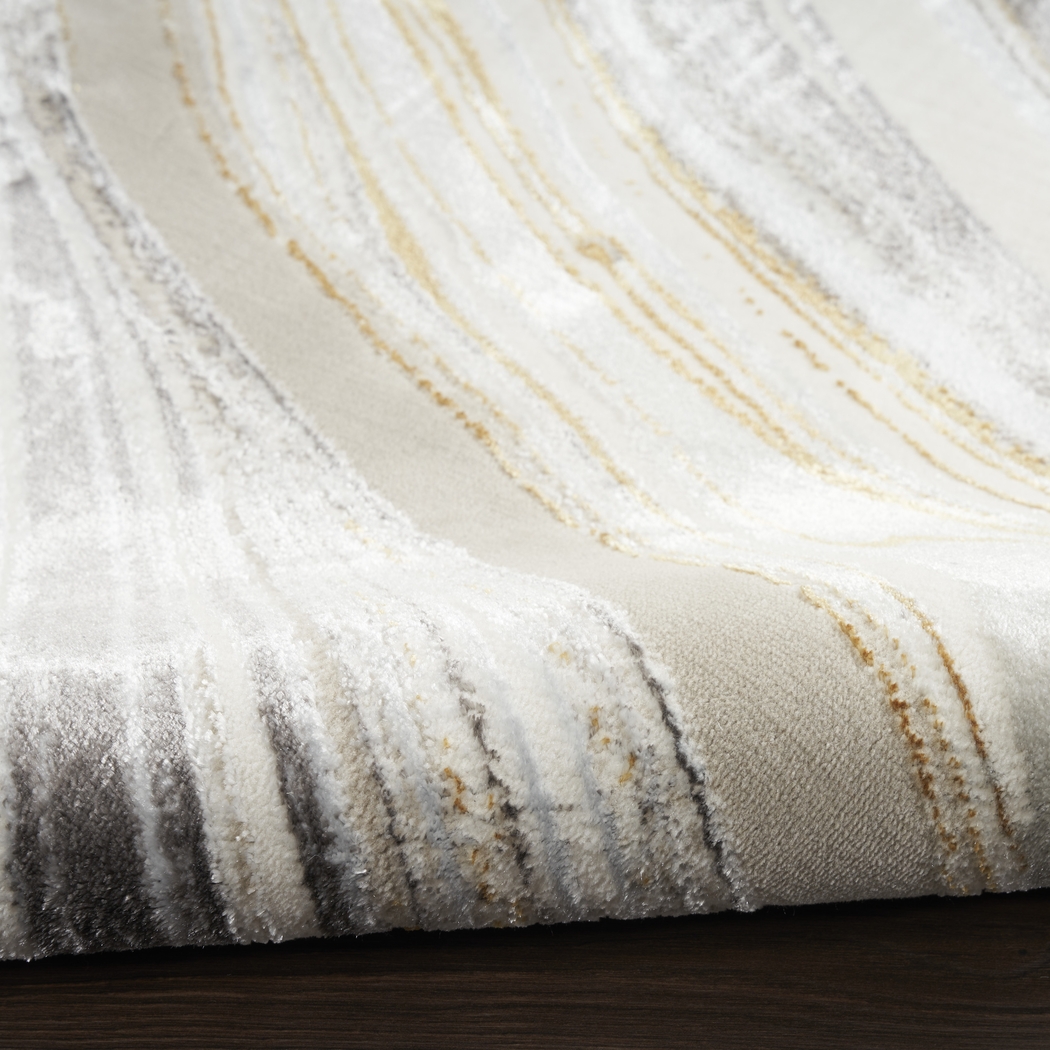 Shepdell Gray/Gold 7'10 x 9'10 Rug - Thumbnail - Image 9