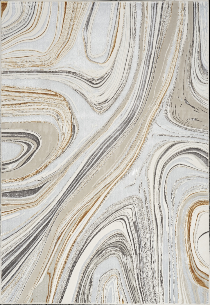 Shepdell Gray/Gold 9' x 12' Rug - Thumbnail - Image 1