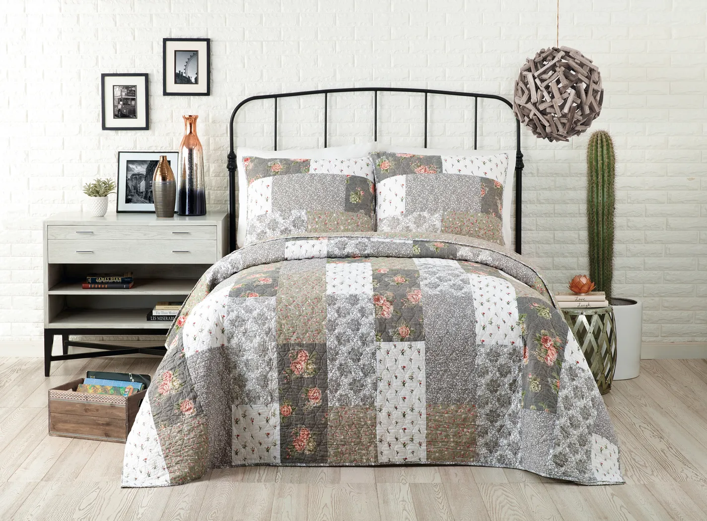 Sheraline Gray Decorative Pillow - Thumbnail - Image 2