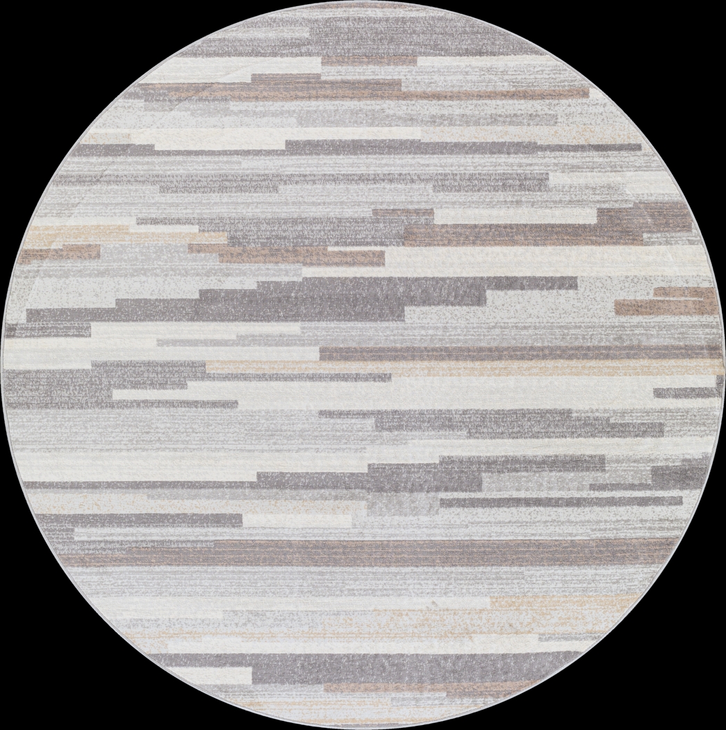 Sherbon I Gray 7'10 Round Rug - Thumbnail - Image 1