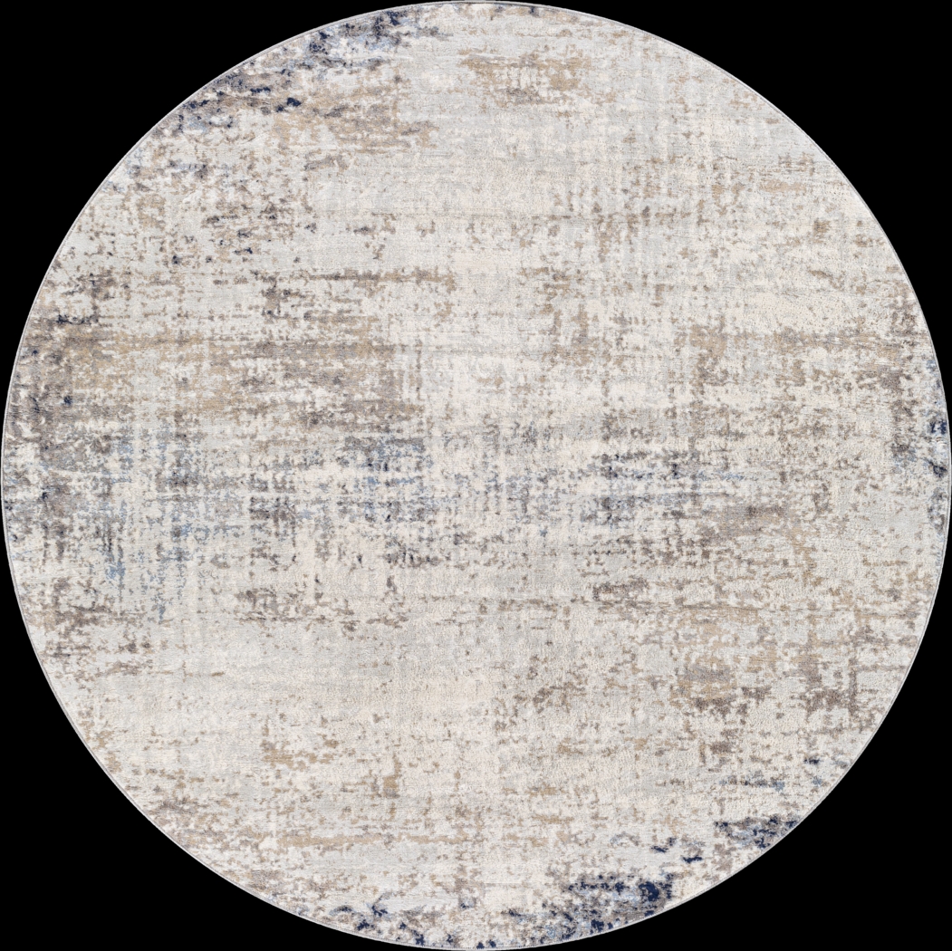 Sherbon IV Gray 6'7 Round Rug - Thumbnail - Image 1