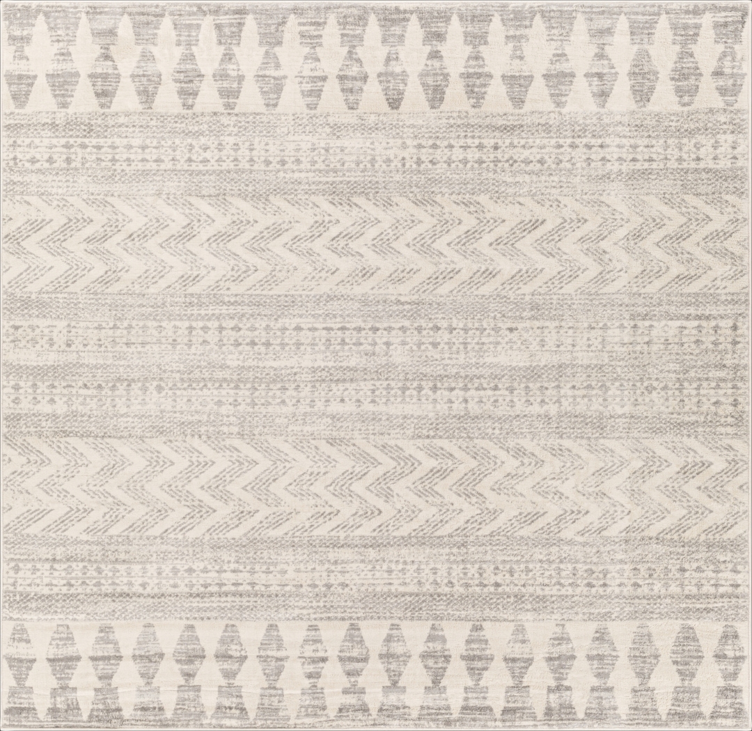 Sherbon V Off-White 6'7 Square Rug - Thumbnail - Image 1