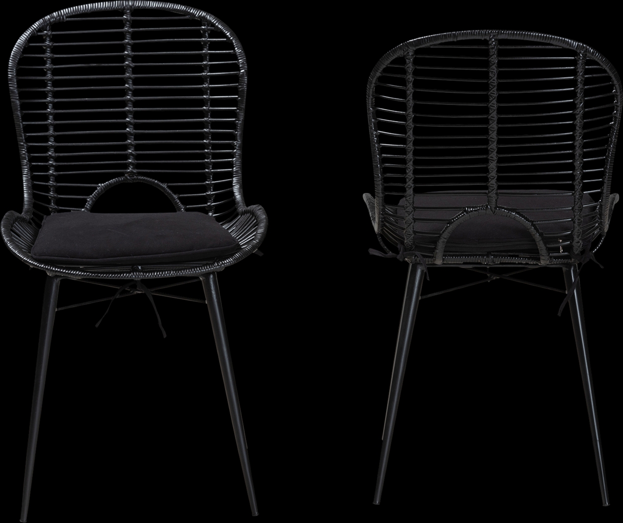 Sherburne Black Dining Chair, Set of 2 - Thumbnail - Image 3