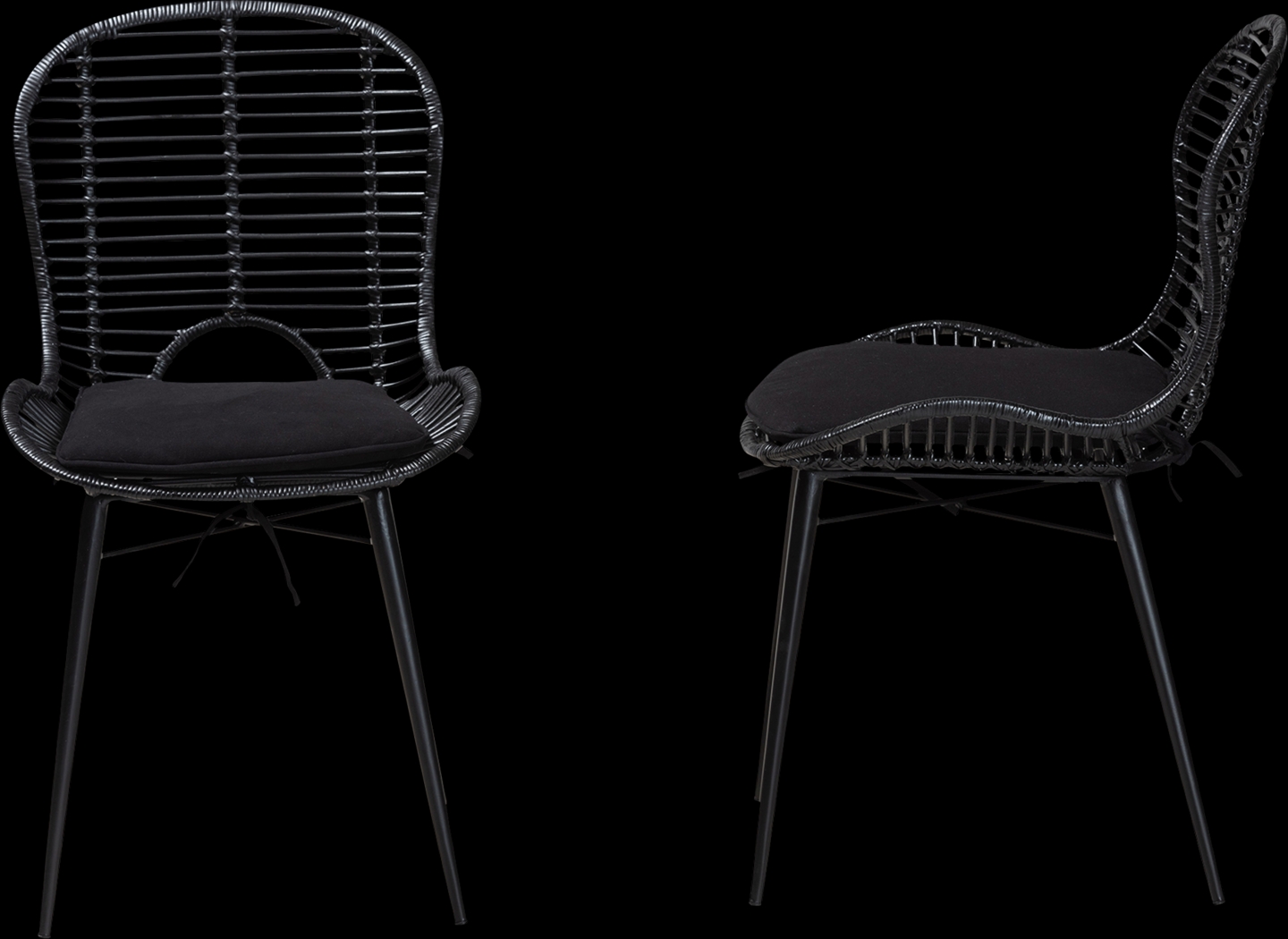 Sherburne Black Dining Chair, Set of 2 - Thumbnail - Image 4