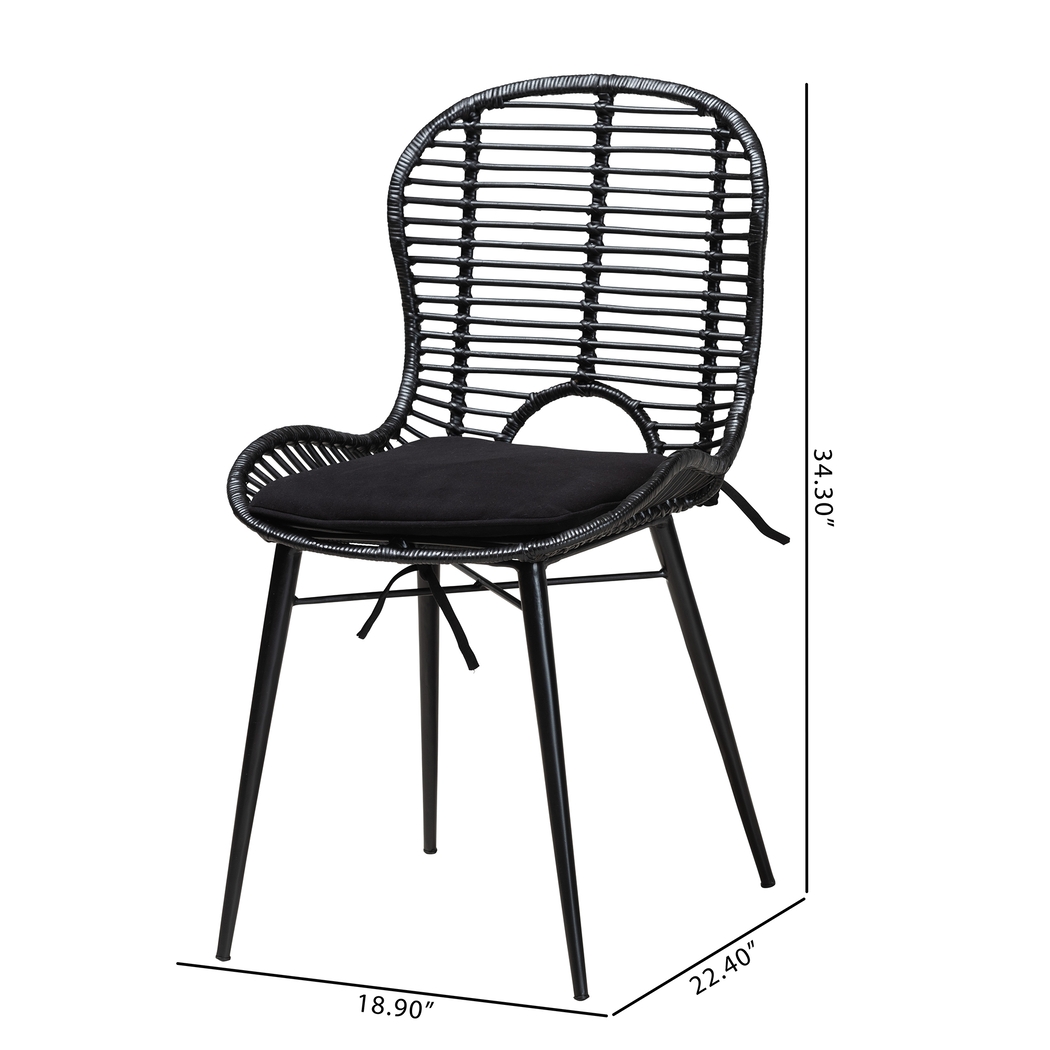 Sherburne Black Dining Chair, Set of 2 - Thumbnail - Image 9