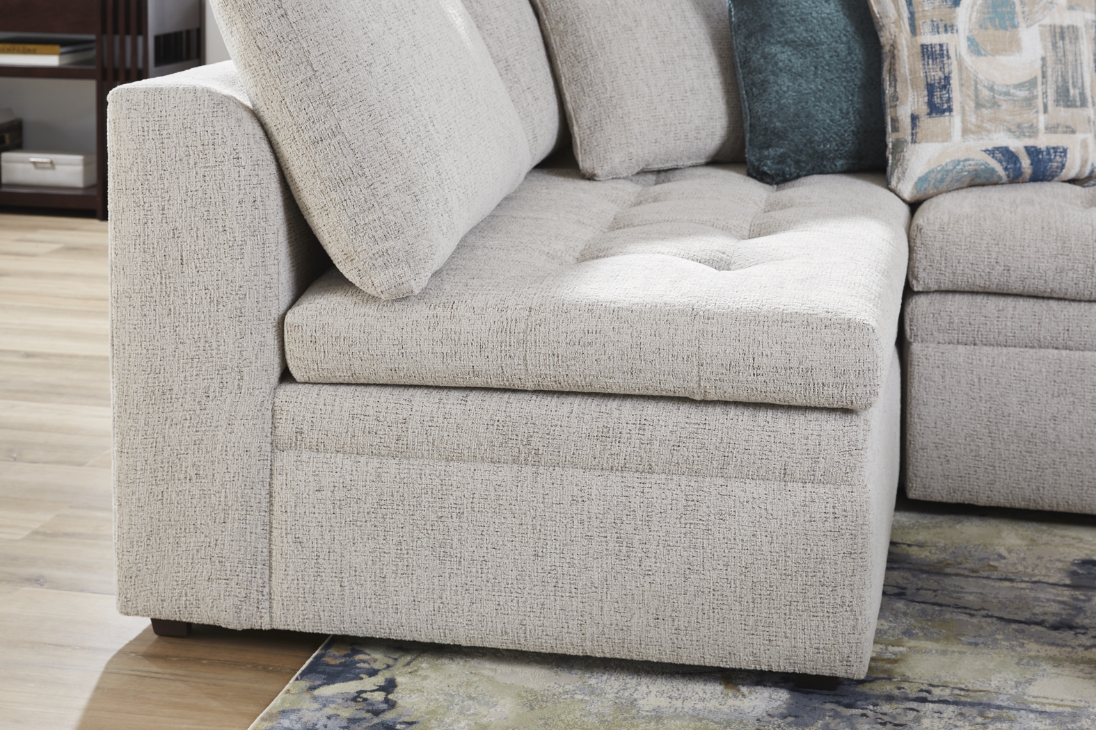 Sheridan Place Gray 3 Pc Sleeper Sectional - Thumbnail - Image 4