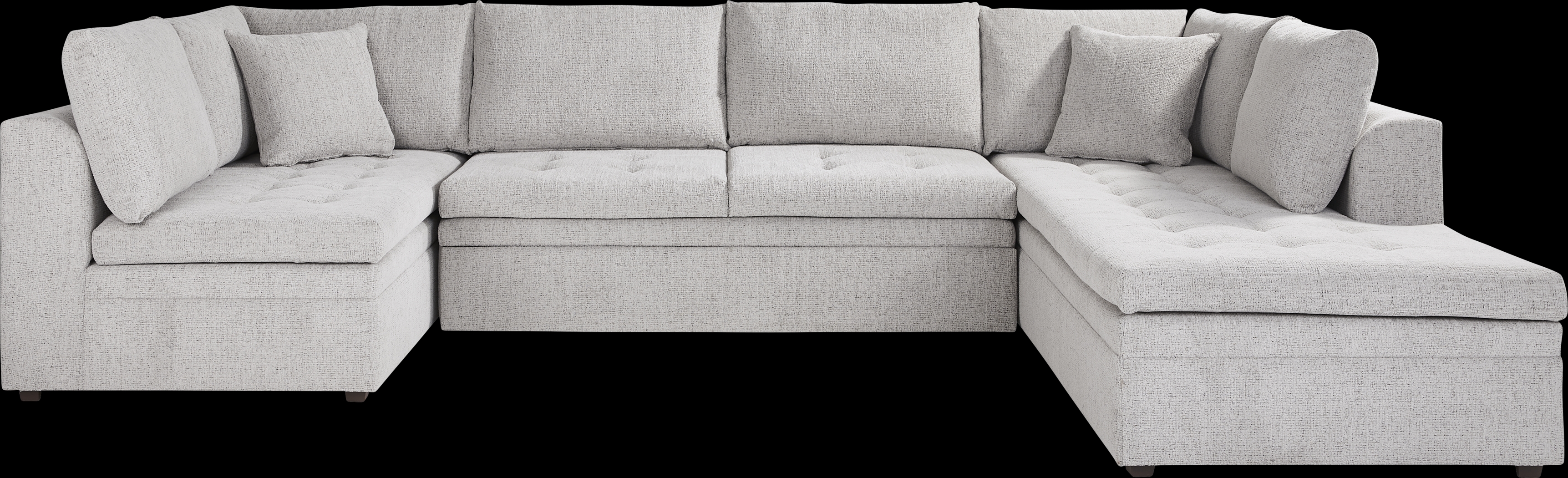 Sheridan Place Gray 3 Pc Sleeper Sectional - Thumbnail - Image 1