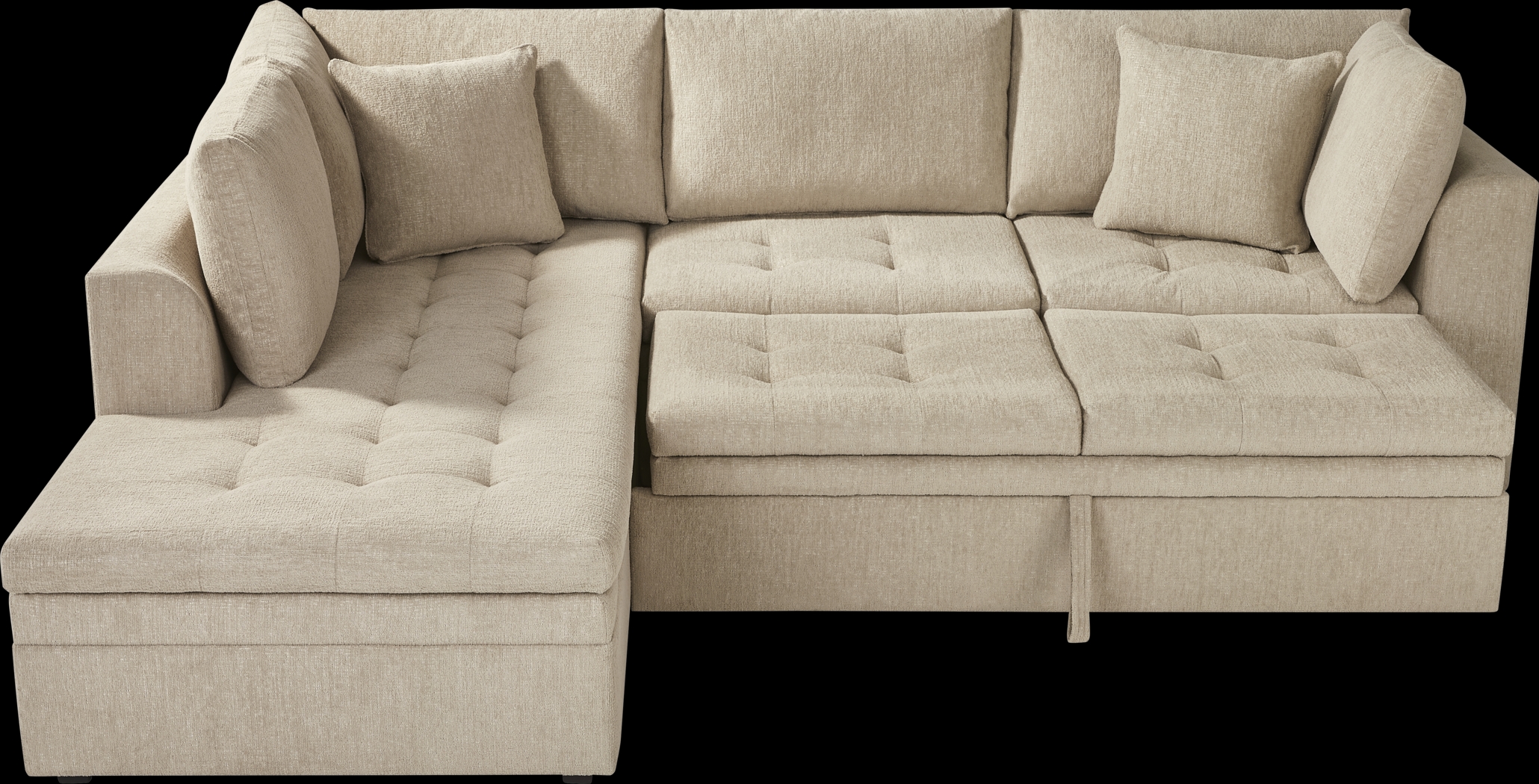 Sheridan Place Putty 2 Pc Sleeper Sectional - Thumbnail - Image 3