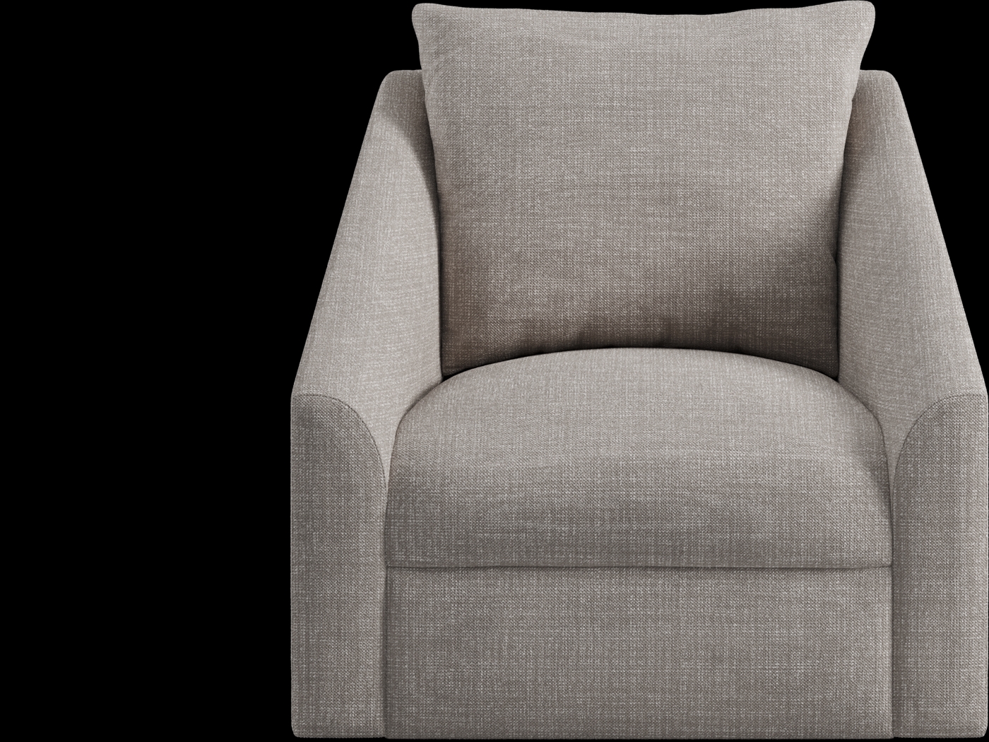 Sheridan Square Gray Swivel Accent Chair - Thumbnail - Image 2