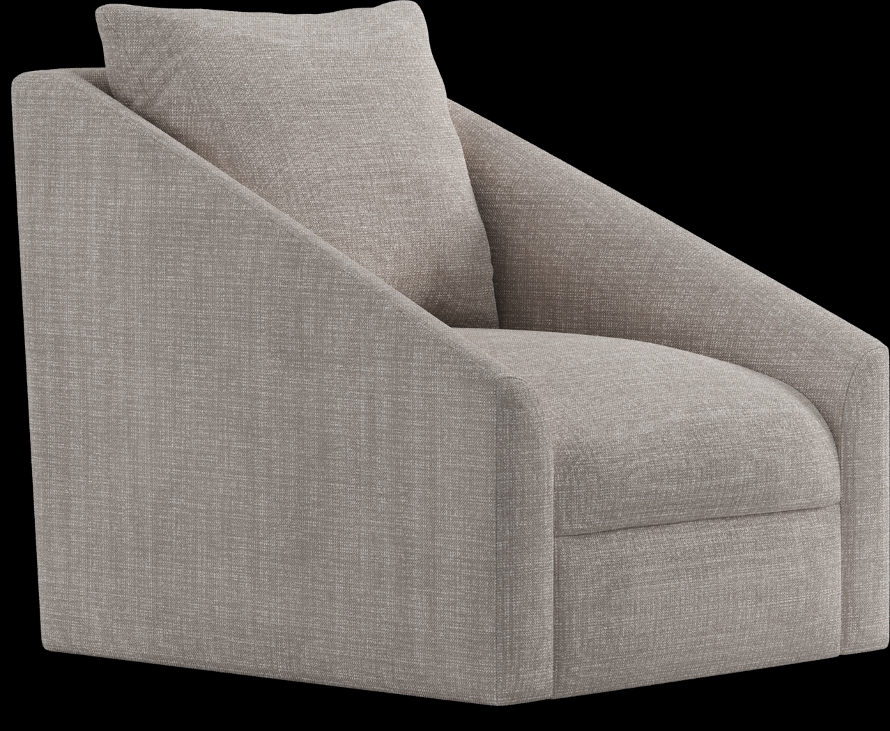 Sheridan Square Gray Swivel Accent Chair - Thumbnail - Image 1