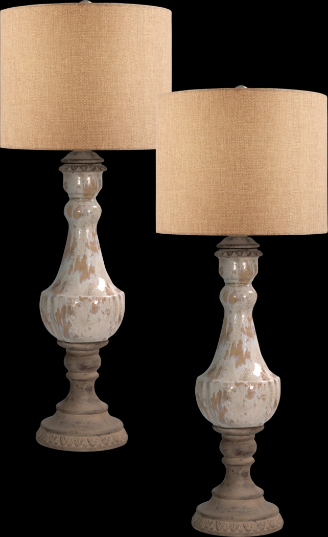 Sheridan Terrace Beige Set of 2 Lamps - Thumbnail - Image 1