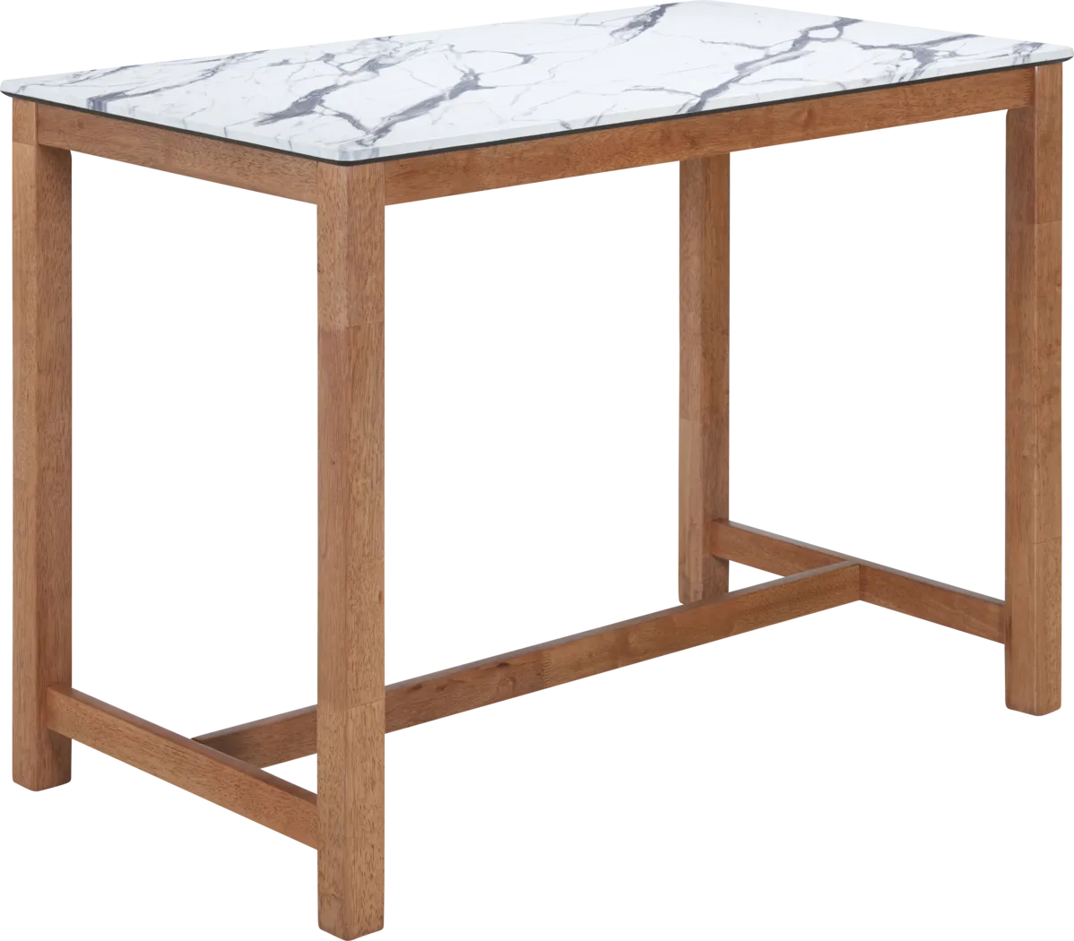 Sherin White Counter Height Table - Thumbnail - Image 1