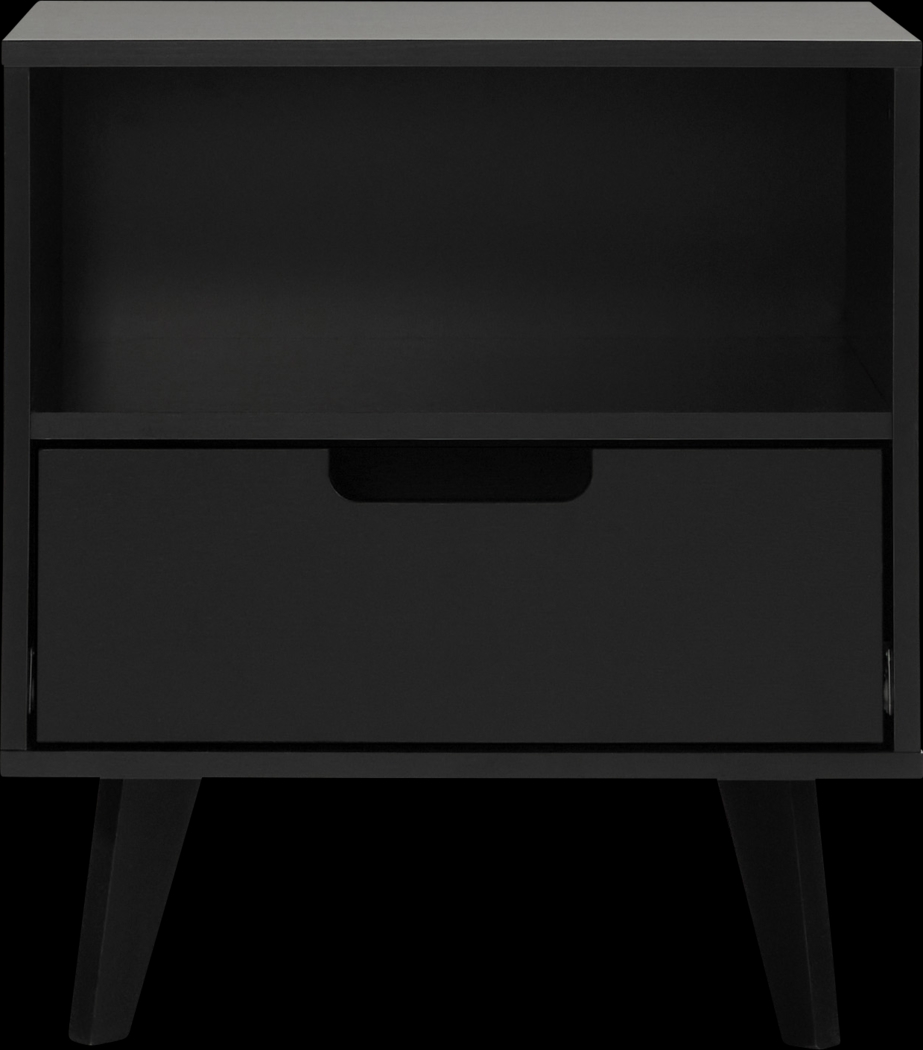 Sheringham Black Nightstand - Thumbnail - Image 2