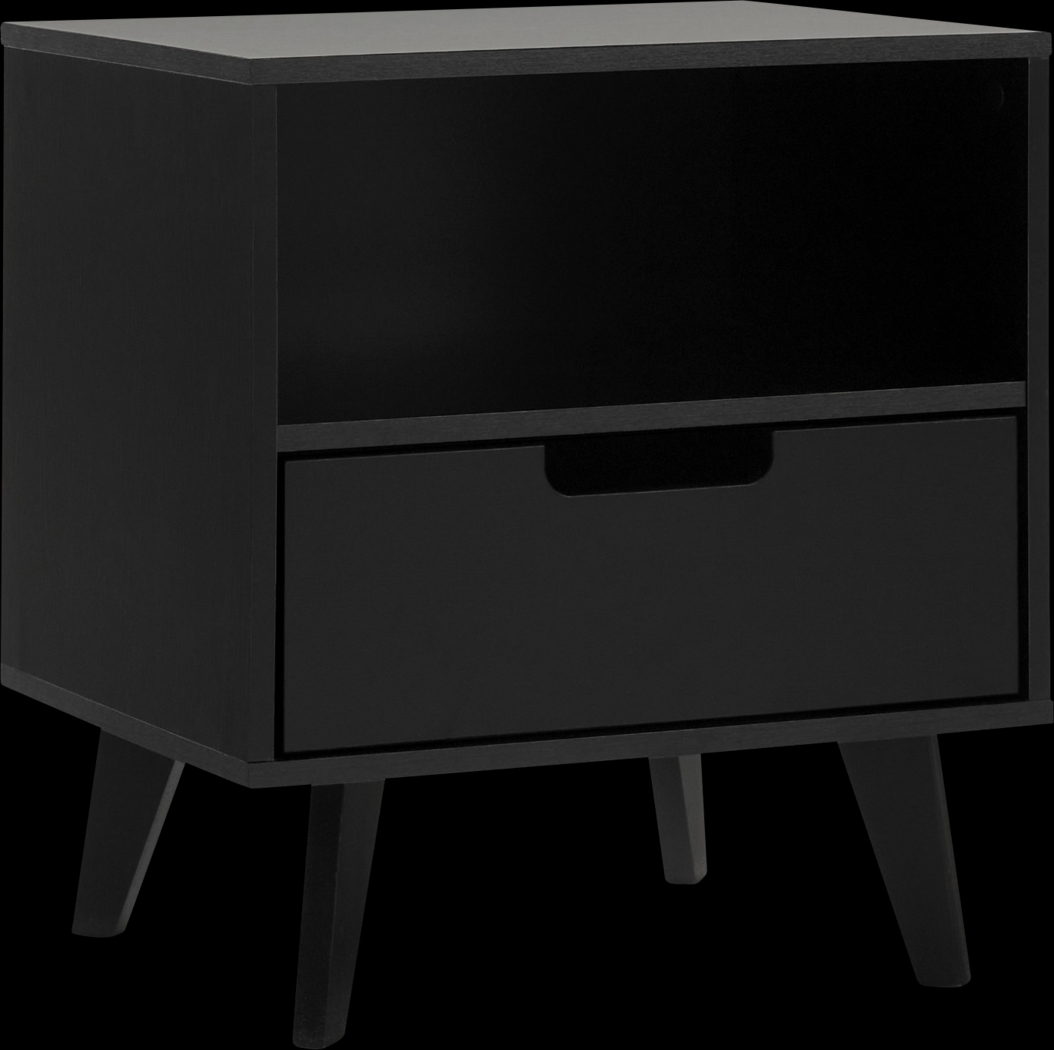 Sheringham Black Nightstand - Thumbnail - Image 1