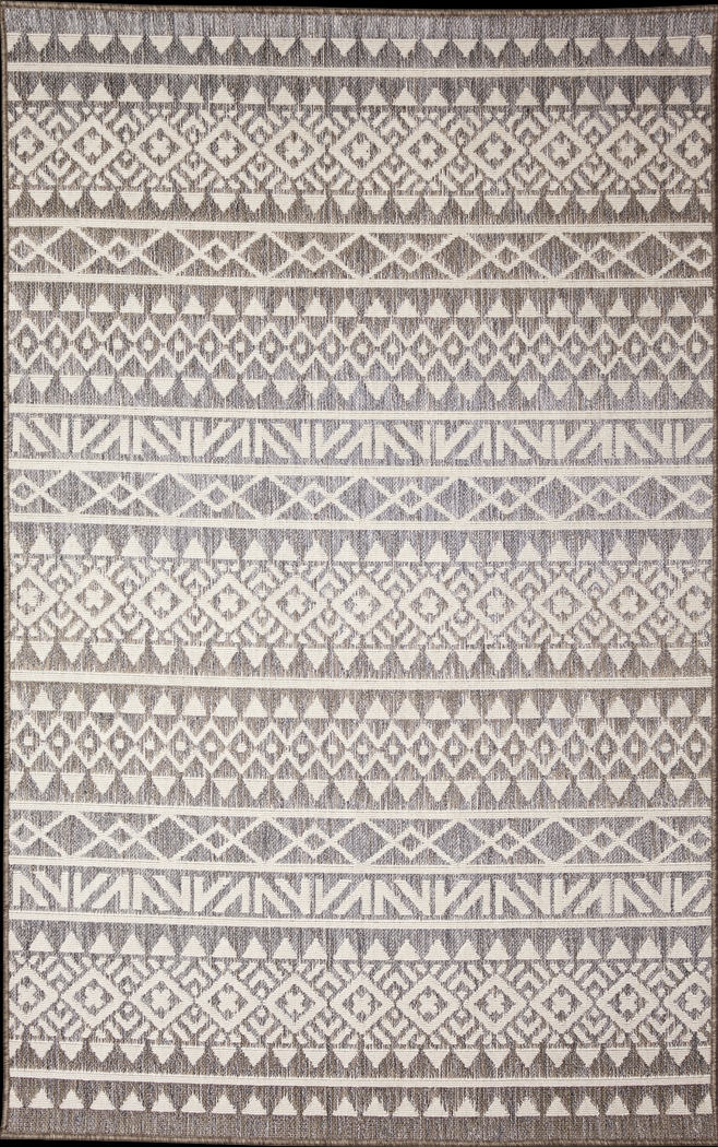 Sherrich Gray 7'10 x 9'10 Indoor/Outdoor Rug - Thumbnail - Image 1