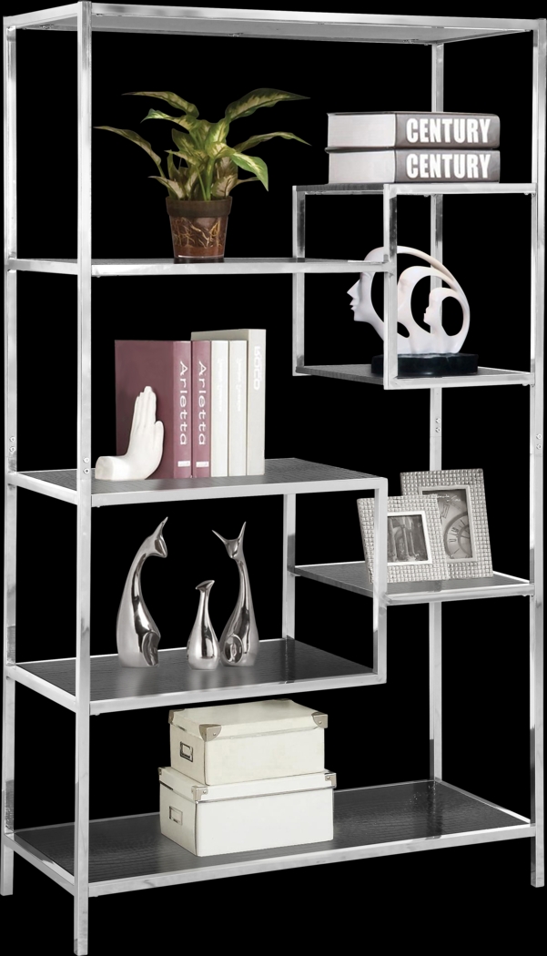 Sherwyn Chrome Bookcase - Thumbnail - Image 1