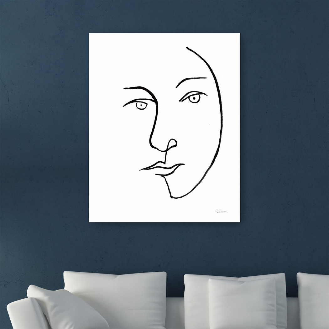 Sheryll's Portrait II White Artwork - Thumbnail - Image 3