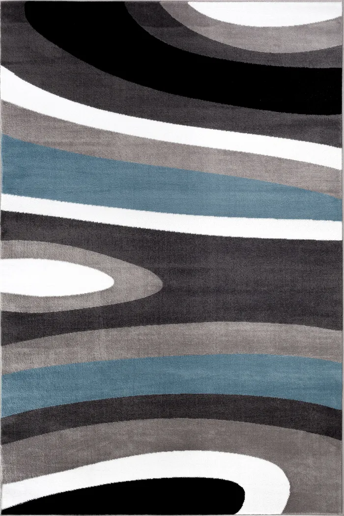 Sheyn Blue 3'3 x 5' Rug - Thumbnail - Image 1