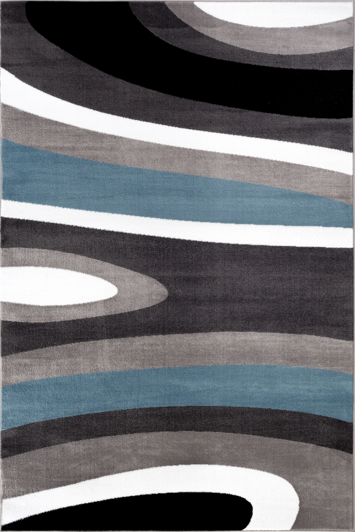 Sheyn Blue 5'3 x 7'3 Rug - Thumbnail - Image 1