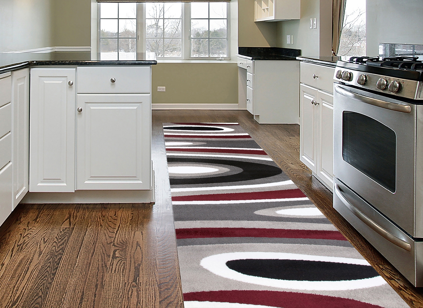 Sheyn Red 2' x 7'2 Runner Rug - Thumbnail - Image 2