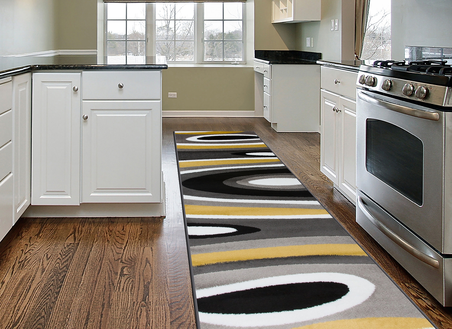 Sheyn Yellow 2' x 7'2 Runner Rug - Thumbnail - Image 2