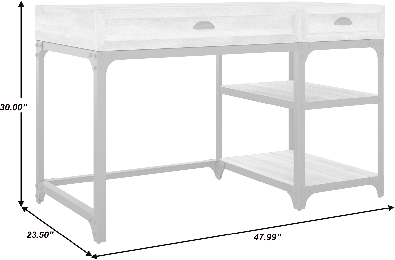 Shiaway Brown Desk - Thumbnail - Image 9