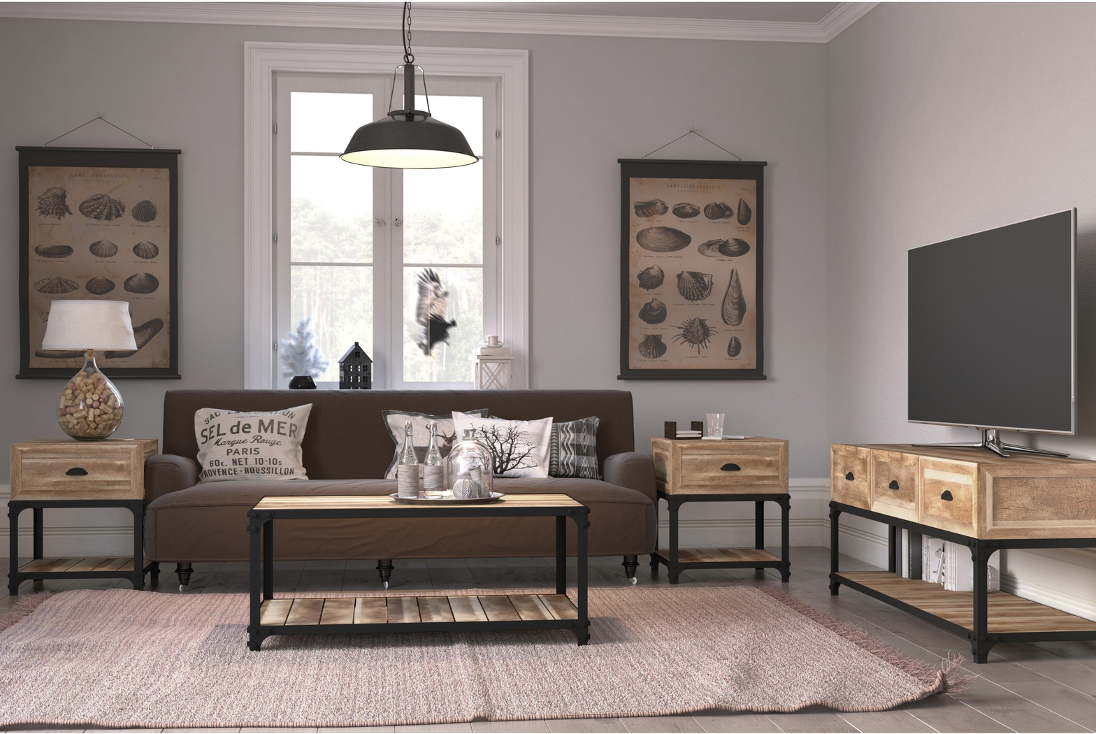 Shiaway Brown End Table - Thumbnail - Image 7