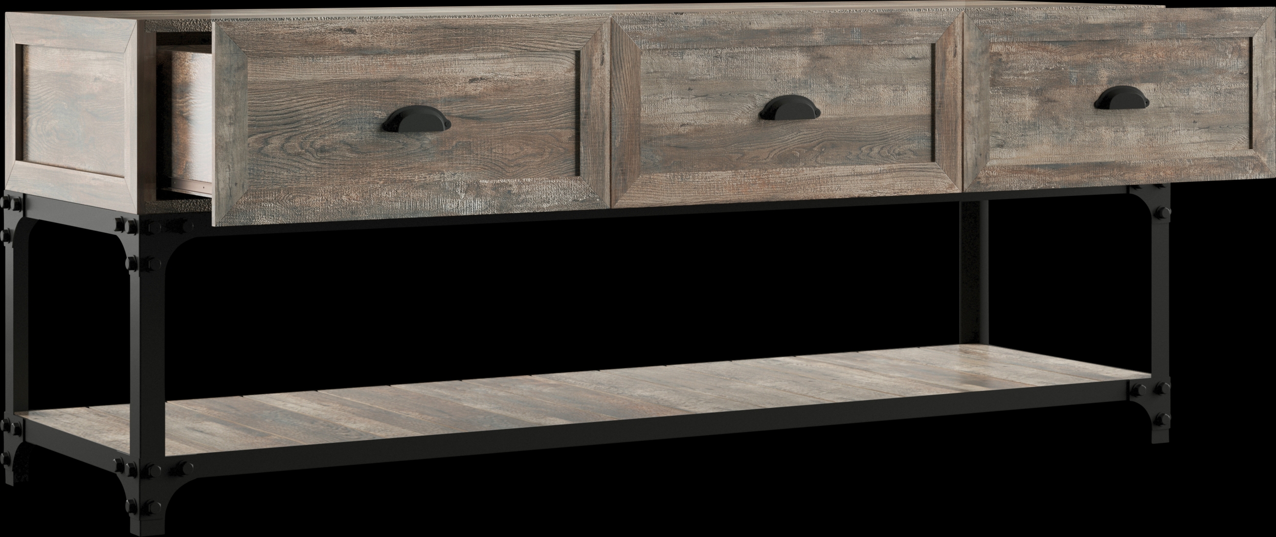 Shiaway Oak 60 in. Console - Thumbnail - Image 2