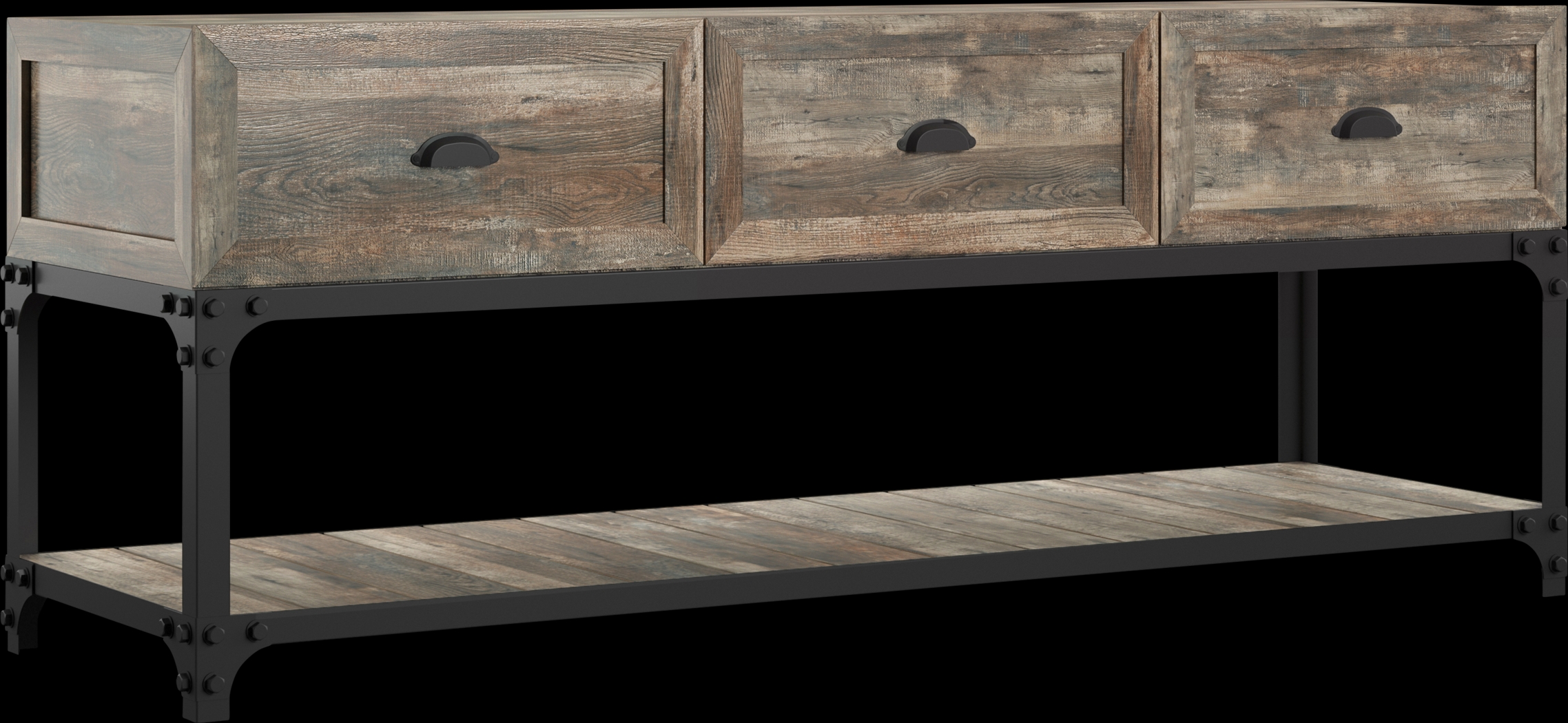 Shiaway Oak 60 in. Console - Thumbnail - Image 1