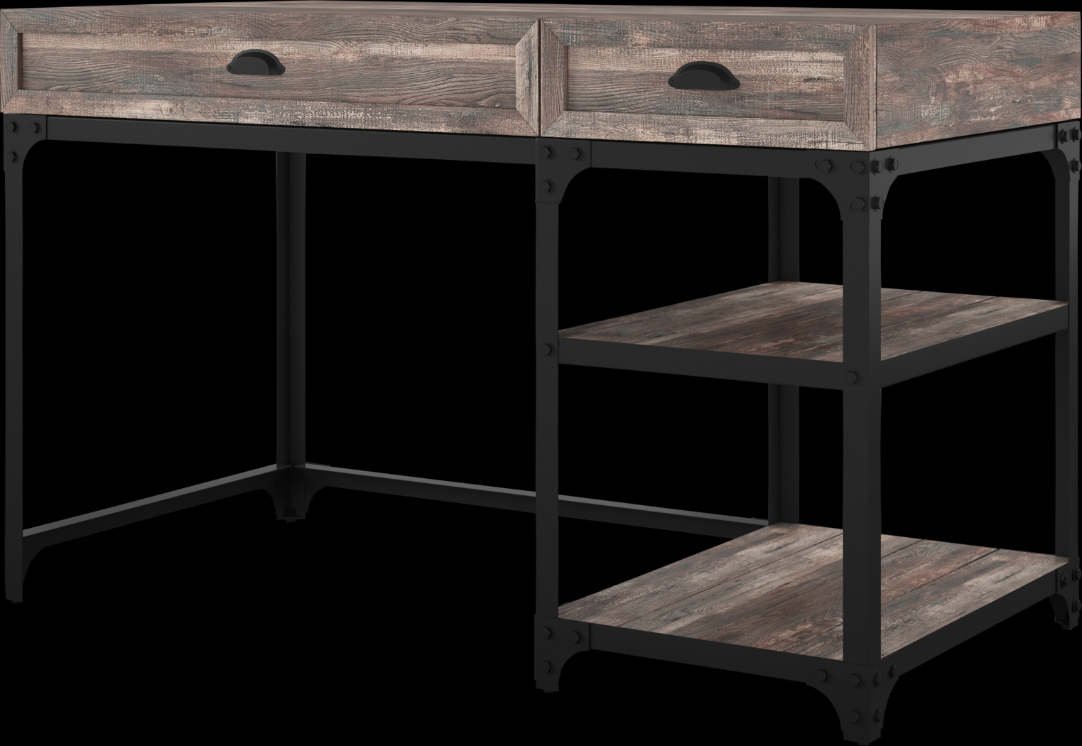 Shiaway Oak Desk - Thumbnail - Image 2