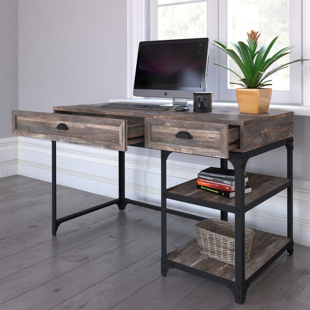 Shiaway Oak Desk - Thumbnail - Image 8