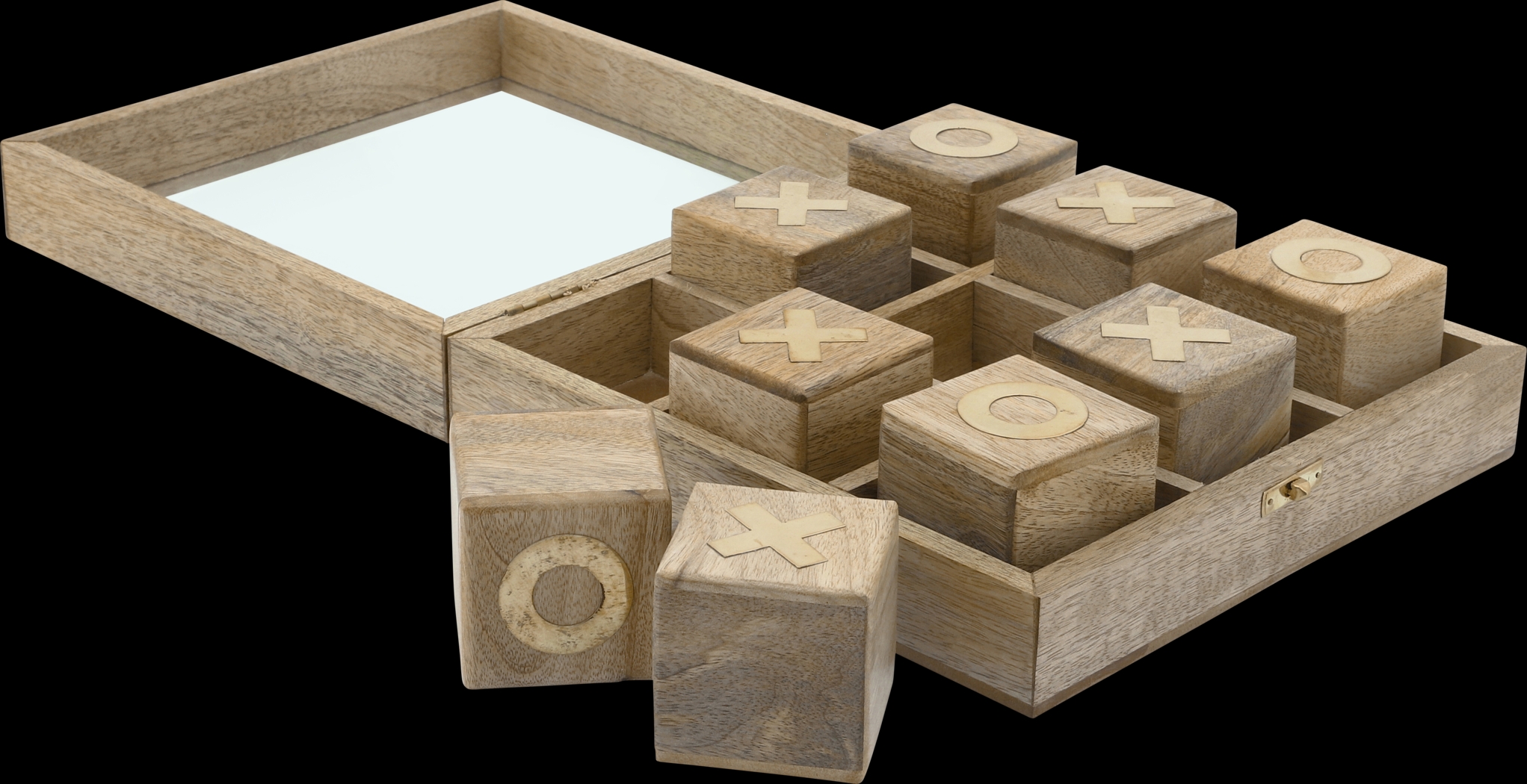 Shiland Brown Tic Tac Toe Game Set - Thumbnail - Image 1