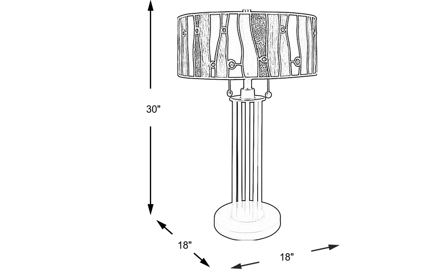 Dimension Image. Please refer to the Dimension Tab on this page for dimension details.