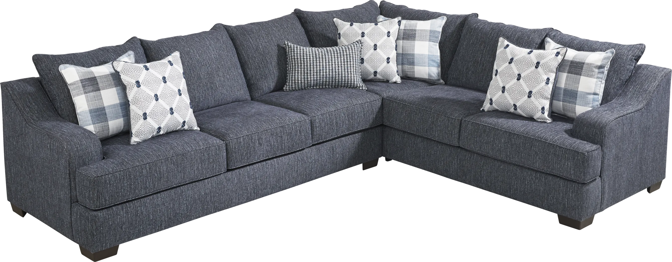 Shiloh Trail Indigo 2 Pc Sectional - Thumbnail - Image 3