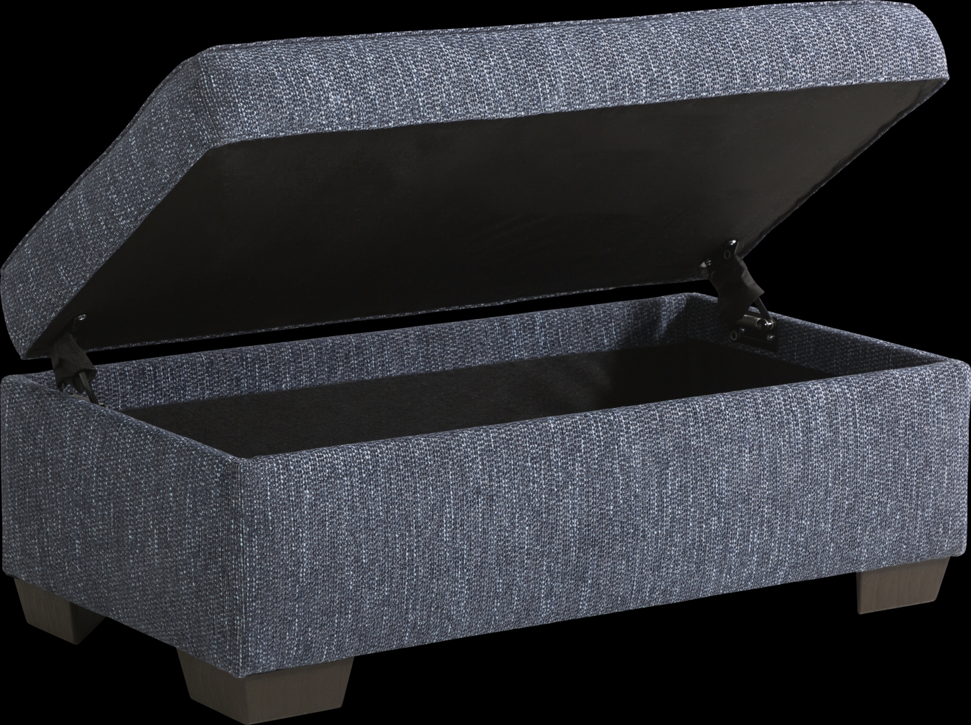 Shiloh Trail Indigo Storage Ottoman - Thumbnail - Image 3