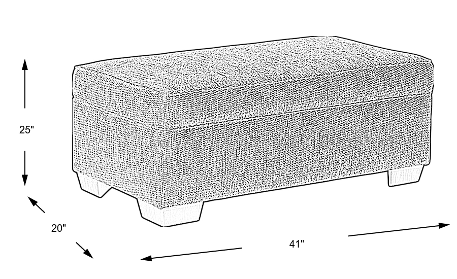 Dimension Image. Please refer to the Dimension Tab on this page for dimension details.