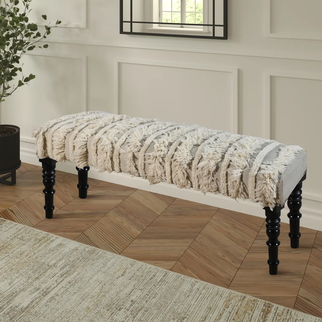 Shimlo Cream/Gray Bench - Image 6