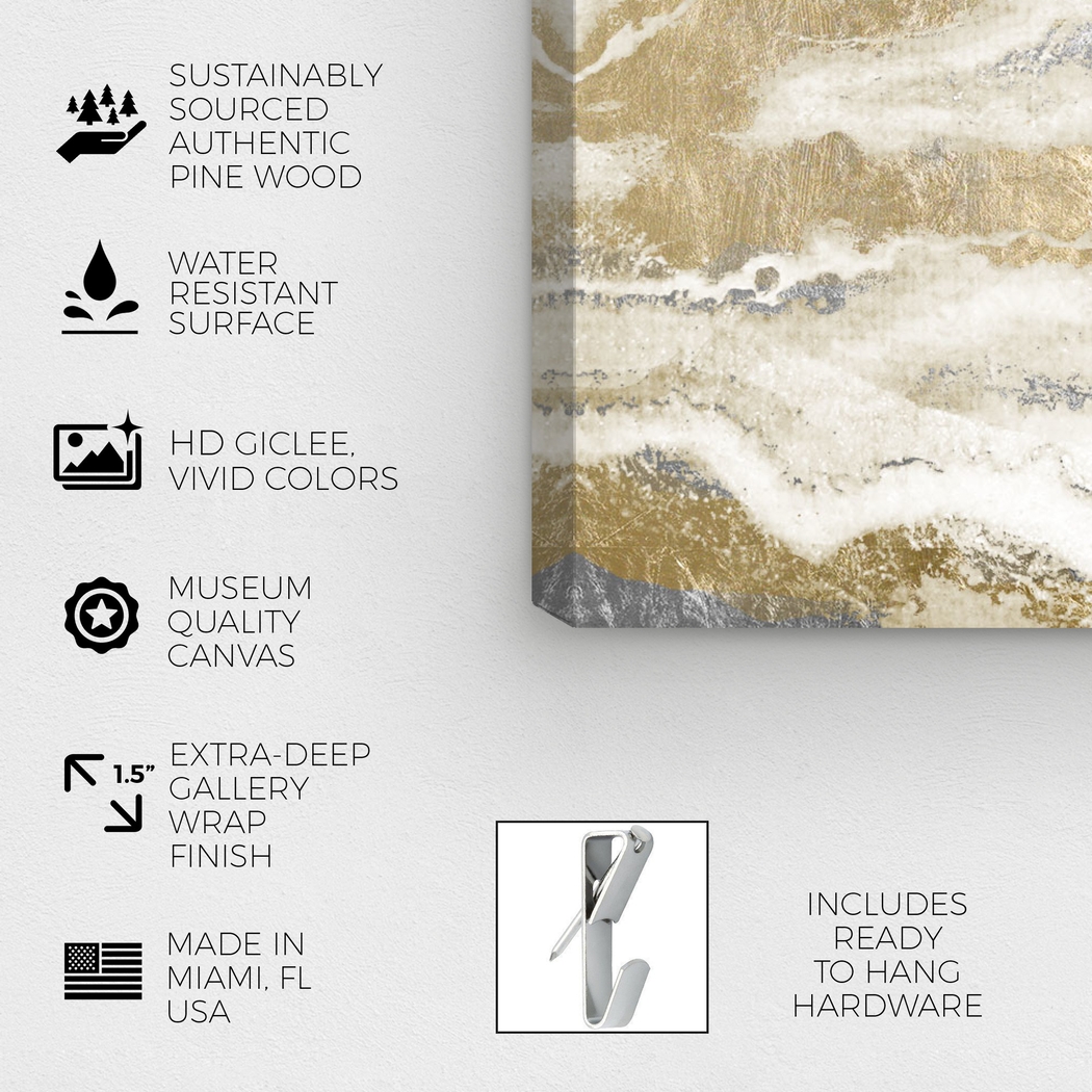 Shimmery Layers Gold Artwork - Thumbnail - Image 2