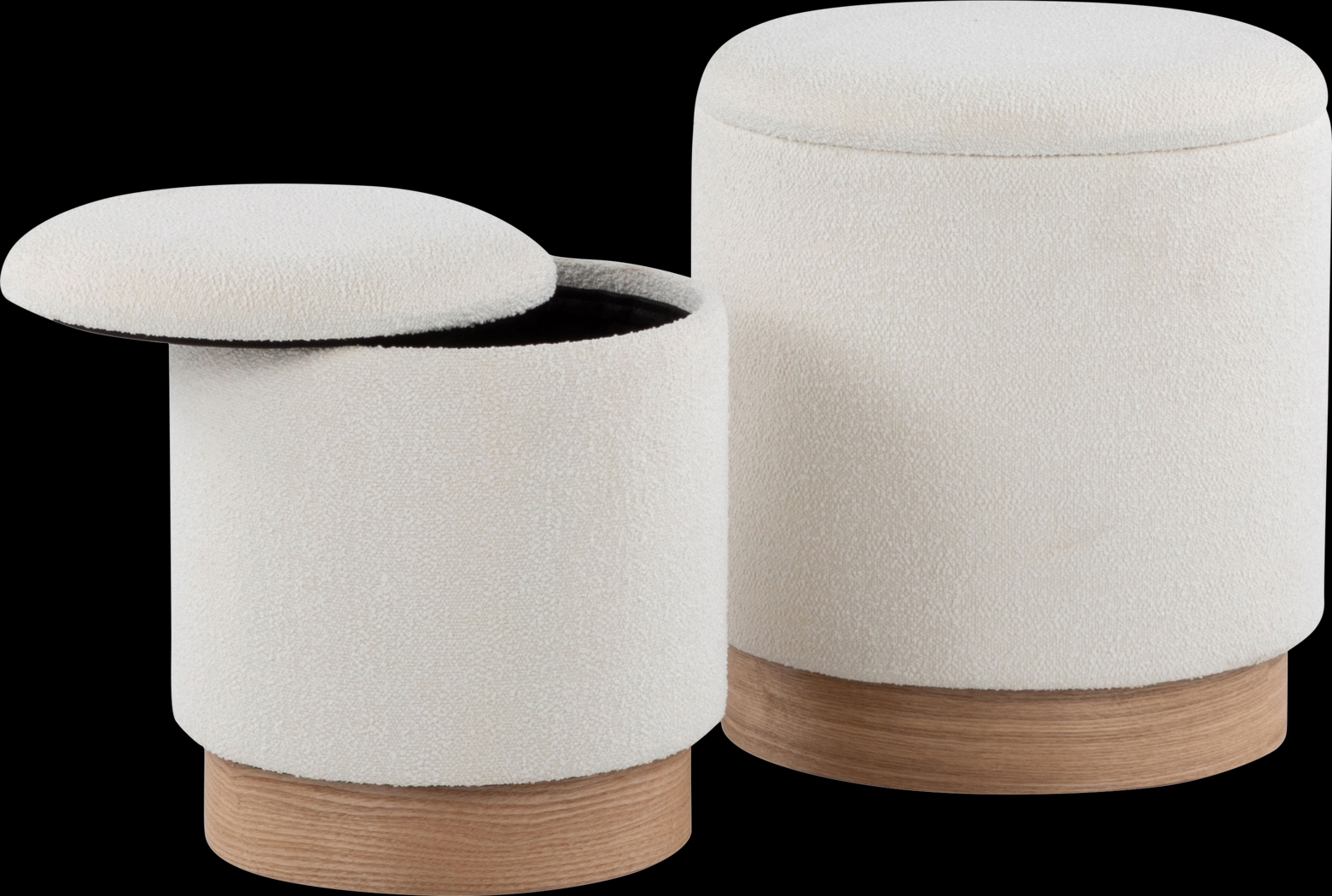 Shimoore Cream Nesting Ottoman, Set of 2 - Thumbnail - Image 7