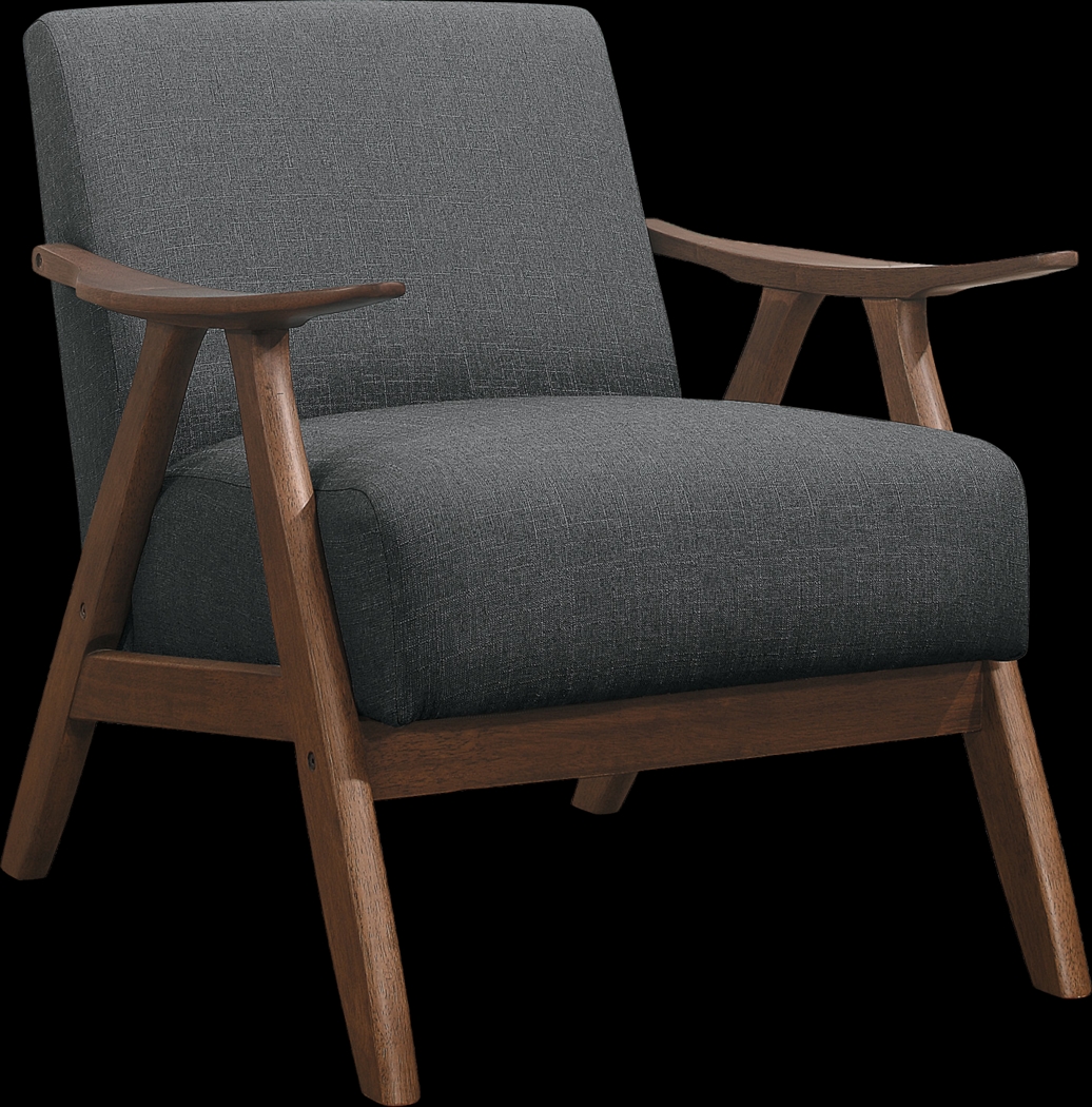 Shinano Gray Accent Chair - Thumbnail - Image 1