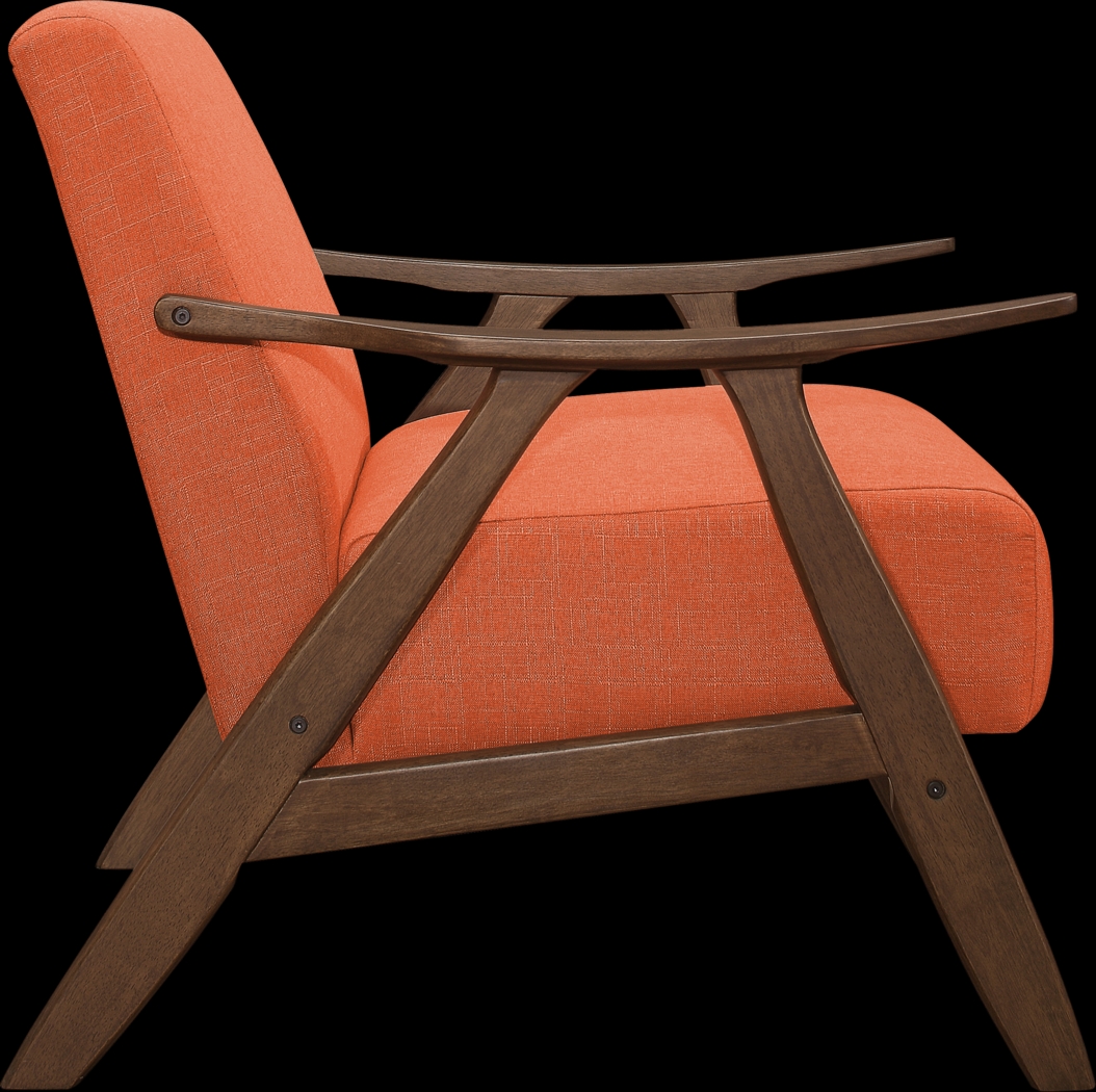 Shinano Orange Accent Chair - Thumbnail - Image 4