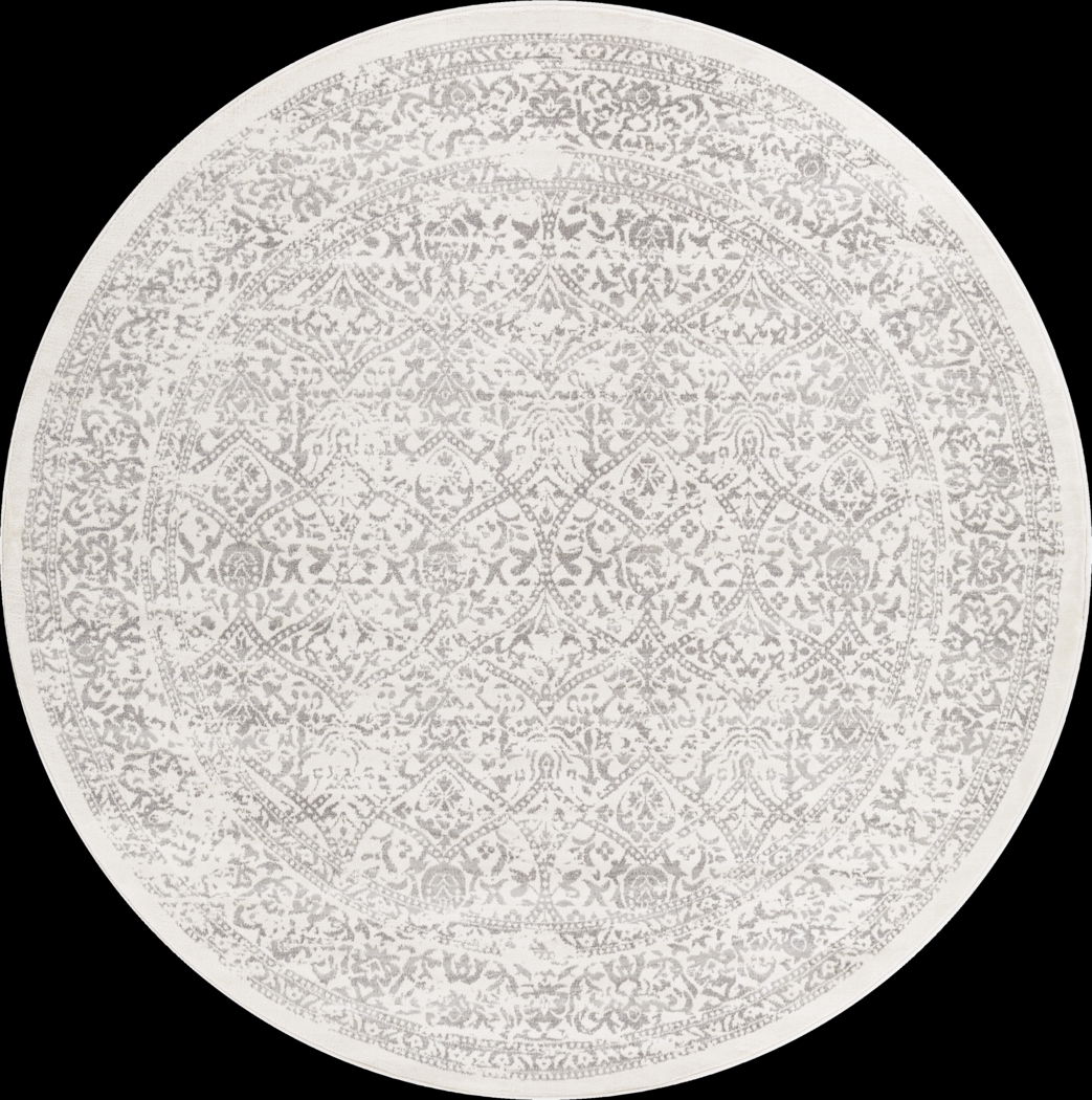 Shinnwood I Off-White 7'10 Round Rug - Thumbnail - Image 1