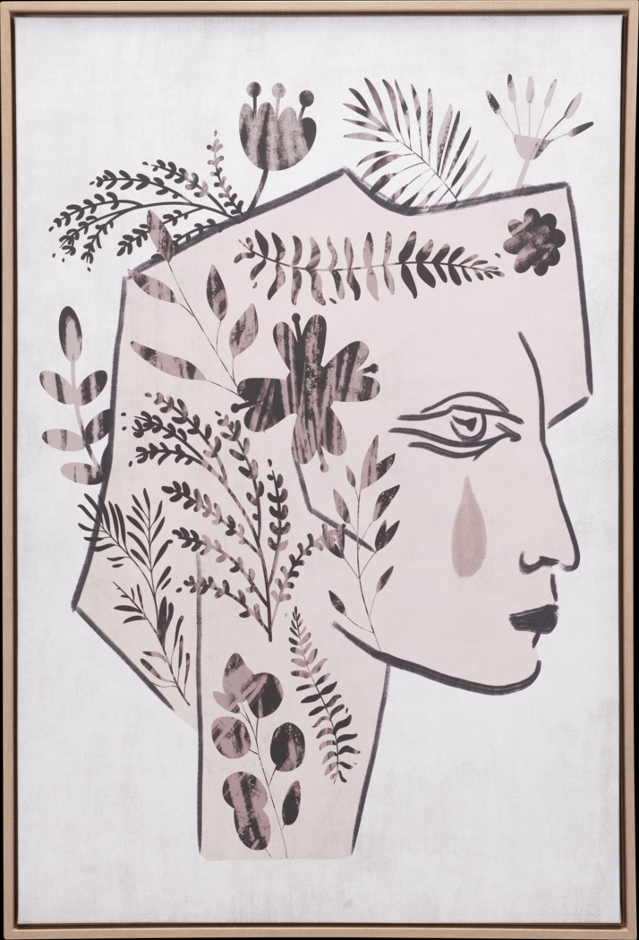 Shirah White Wall Art - Thumbnail - Image 1