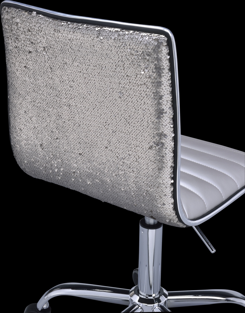 Shiran Silver Office Chair - Thumbnail - Image 3