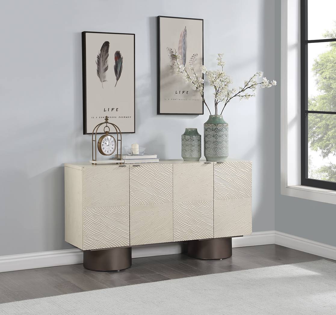 Shirecliffe White Credenza - Thumbnail - Image 2