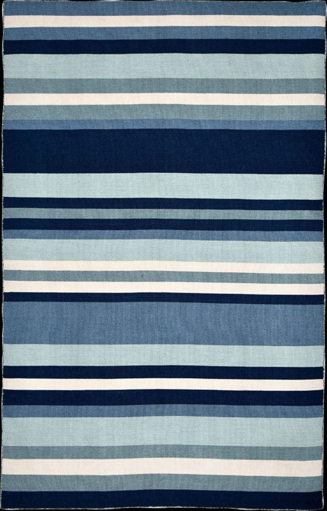 Shirnul Blue 7'6 x 9'6 Indoor/Outdoor Rug - Thumbnail - Image 1