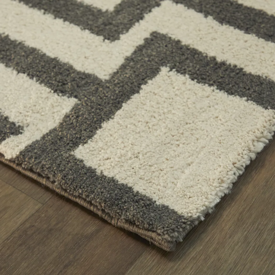 Shiveley Gray 7'10 x 10' Rug - Thumbnail - Image 4