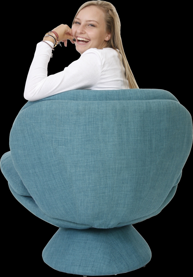 Shobu Turquoise Accent Chair - Thumbnail - Image 2