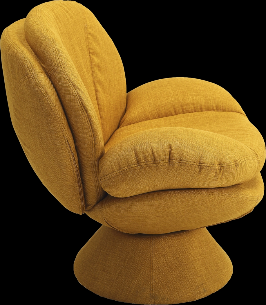Shobu Yellow Accent Chair - Thumbnail - Image 3