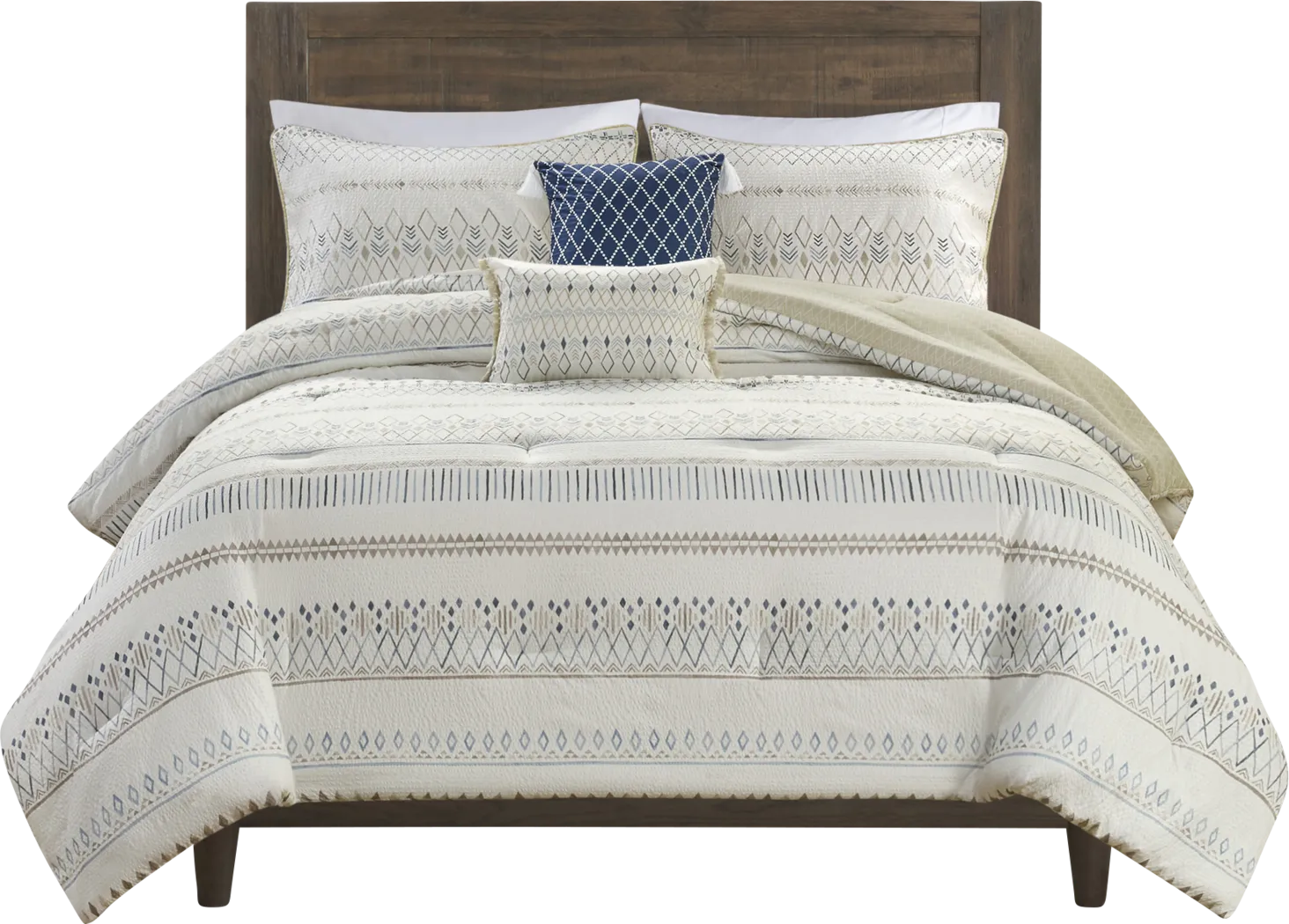 Shofner Taupe 5 Pc King/California King Comforter Set - Thumbnail - Image 9